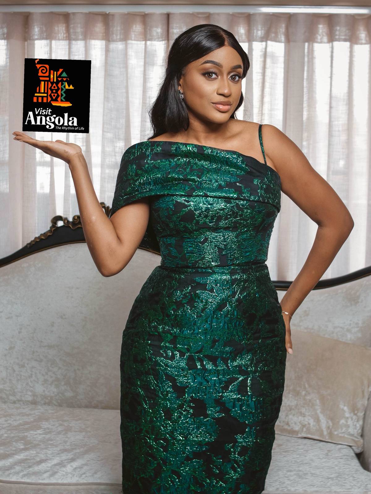 Jessi Madalena na campanha Visit Angola — The Rhythm of Life